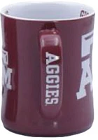 Texas A&M Aggies 16 oz Logo Relief Diner Ceramic Mug - Maroon