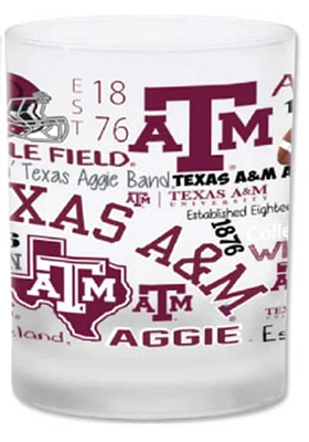 Texas A&M Aggies 14 oz Campus Wrap Rock Glass