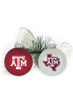 Texas A&M Aggies Two Pack Ball Ornament