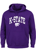 K-State Wildcats Mens Arch Mascot Big and Tall Hooded Sweatshirt