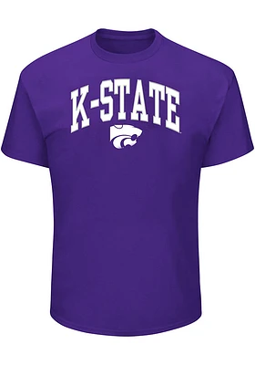 K-State Wildcats Mens Purple Wordmark Logo Big and Tall T-Shirt