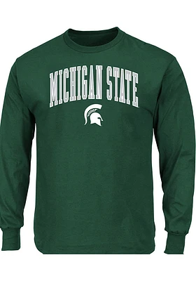 Michigan State Spartans Mens Arch Mascot Big and Tall Long Sleeve T-Shirt