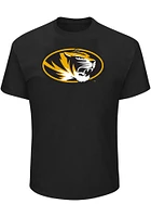Missouri Tigers Mens Black Arch Mascot Big and Tall T-Shirt