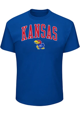 Kansas Jayhawks Mens Arch Mascot Big and Tall T-Shirt