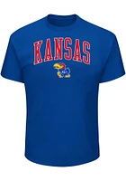 Kansas Jayhawks Mens Arch Mascot Big and Tall T-Shirt