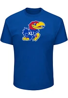 Kansas Jayhawks Mens Primary Logo Big and Tall T-Shirt