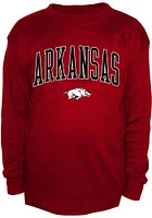 Arkansas Razorbacks Mens Crimson Thermal Big and Tall Long Sleeve T-Shirt