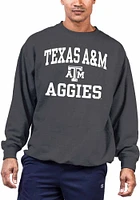 Texas A&M Aggies Mens Charcoal Number One Big and Tall Crew Sweatshirt
