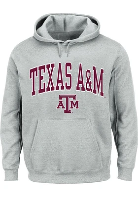 Texas A&M Aggies Mens Arch Mascot Big and Tall Hooded Sweatshirt