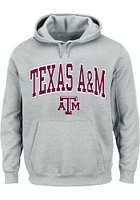 Texas A&M Aggies Mens Arch Mascot Big and Tall Hooded Sweatshirt
