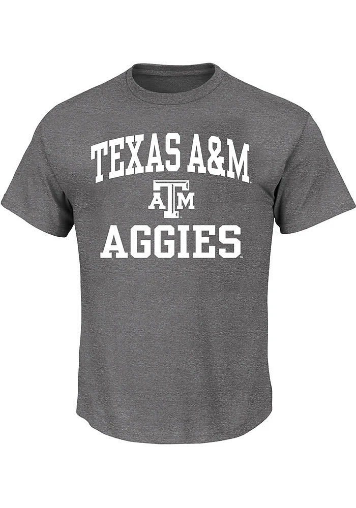 Texas A&M Aggies Mens Charcoal Number One Big and Tall T-Shirt