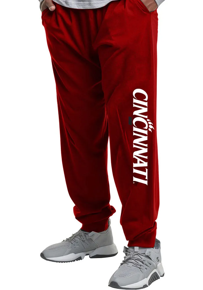 Cincinnati Bearcats Mens Red Poly Fleece Jogger Big and Tall Sweatpants