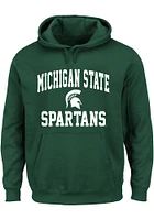 Michigan State Spartans Mens Green Team Fleece Big and Tall Hooded Sweatshirt