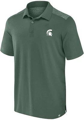 Michigan State Spartans Green Contrast Big and Tall Polo
