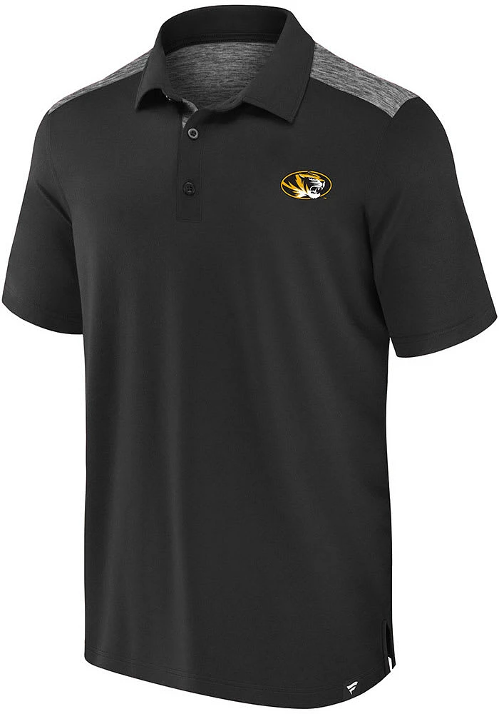 Missouri Tigers Black Contrast Big and Tall Polo