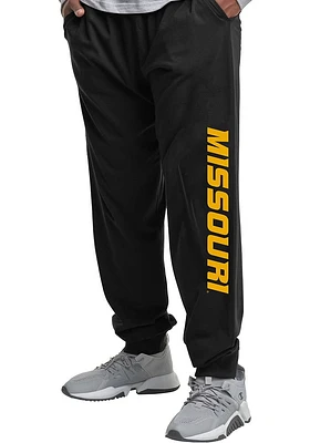 Missouri Tigers Mens Black Poly Fleece Jogger Big and Tall Sweatpants
