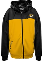 Missouri Tigers Mens Black Fleece Contrast Big and Tall Zip Sweatshirt