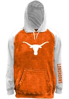 Texas Longhorns Mens Burnt Orange Space Dye Pieced Body Big and Tall Hooded Sweatshirt