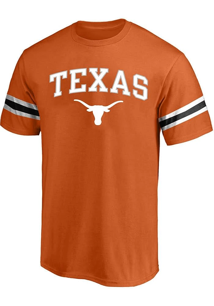 Texas Longhorns Mens Burnt Orange Arm Piece Knit Big and Tall T-Shirt