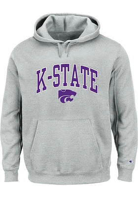 K-State Wildcats Mens Arch Mascot Big and Tall Hooded Sweatshirt