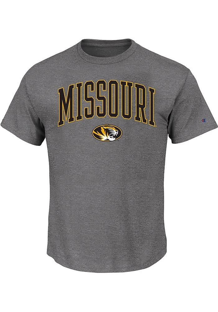 Missouri Tigers Mens Charcoal Arch Mascot Big and Tall T-Shirt