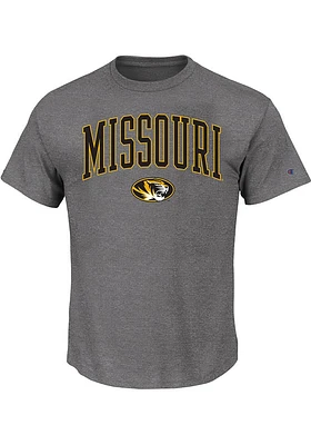 Missouri Tigers Mens Charcoal Arch Mascot Big and Tall T-Shirt