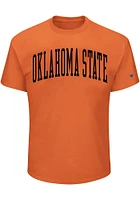 Oklahoma State Cowboys Mens Orange Arch Name Big and Tall T-Shirt