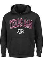 Texas A&M Aggies Mens Arch Mascot Big and Tall Hooded Sweatshirt
