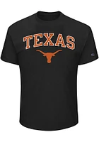 Texas Longhorns Mens Black Arch Mascot Big and Tall T-Shirt