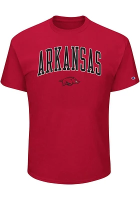 Arkansas Razorbacks Mens Crimson Arch Big and Tall T-Shirt