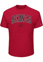 Arkansas Razorbacks Mens Crimson Arch Big and Tall T-Shirt