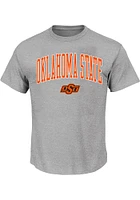 Oklahoma State Cowboys Mens Grey Arch Big and Tall T-Shirt