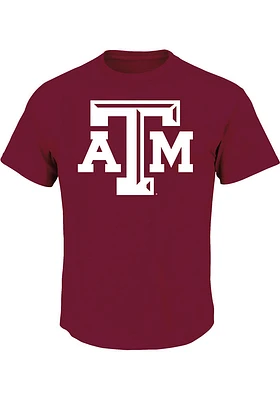Texas A&M Aggies Mens Maroon Primary Logo Big and Tall T-Shirt