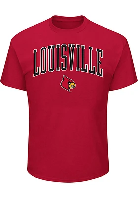Louisville Cardinals Mens Red Arch Big and Tall T-Shirt