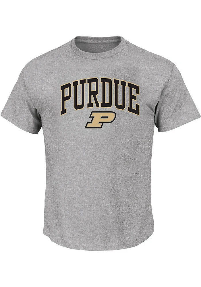 Purdue Boilermakers Mens Grey Arch Big and Tall T-Shirt