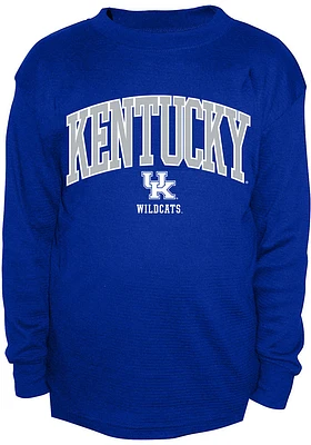 Kentucky Wildcats Mens Blue Thermal Design Big and Tall Long Sleeve T-Shirt