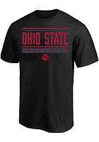 Ohio State Buckeyes Mens Black Pop Print Big and Tall T-Shirt