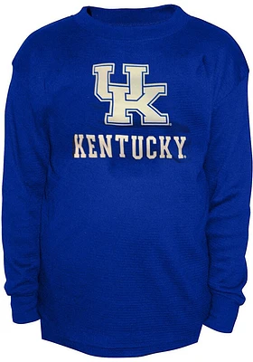 Kentucky Wildcats Mens Blue Thermal Design Big and Tall Long Sleeve T-Shirt