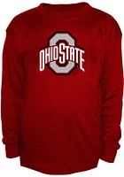 Ohio State Buckeyes Mens Red Thermal Designed Big and Tall Long Sleeve T-Shirt