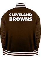 Cleveland Browns Mens Brown REVERSIBLE SATIN Big and Tall Light Weight Jacket