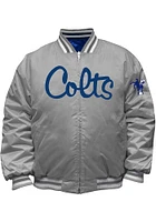 Indianapolis Colts Mens Blue REVERSIBLE SATIN Big and Tall Light Weight Jacket