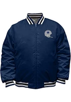 Dallas Cowboys Mens Navy Blue REVERSIBLE SATIN Big and Tall Light Weight Jacket