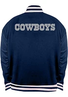 Dallas Cowboys Mens Navy Blue REVERSIBLE SATIN Big and Tall Light Weight Jacket