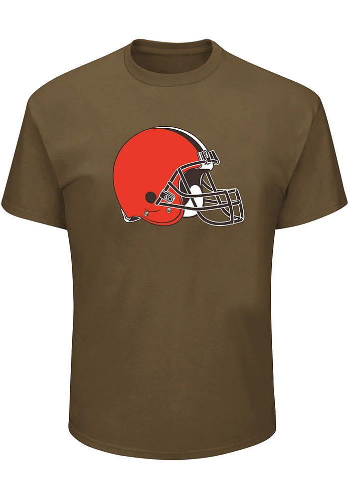 Cleveland Browns Mens Brown Logo Big and Tall T-Shirt