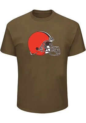 Cleveland Browns Mens Brown Logo Big and Tall T-Shirt