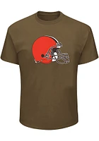 Cleveland Browns Mens Brown Logo Big and Tall T-Shirt