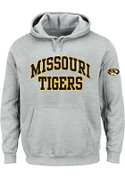 Missouri Tigers Mens Grey Arch Big and Tall Hooded Sweatshirt