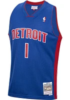 Chauncey Billups Detroit Pistons Profile Throwback Jersey Big and Tall