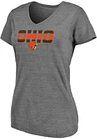 Cleveland Browns Womens Grey Hometown Short Sleeve T-Shirt