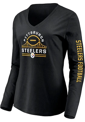 Pittsburgh Steelers Womens Black Hometown LS Tee